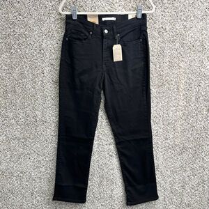 Levi’s Jeans Women’s 8 Short Black Classic Mid Rise Straight Leg NWT